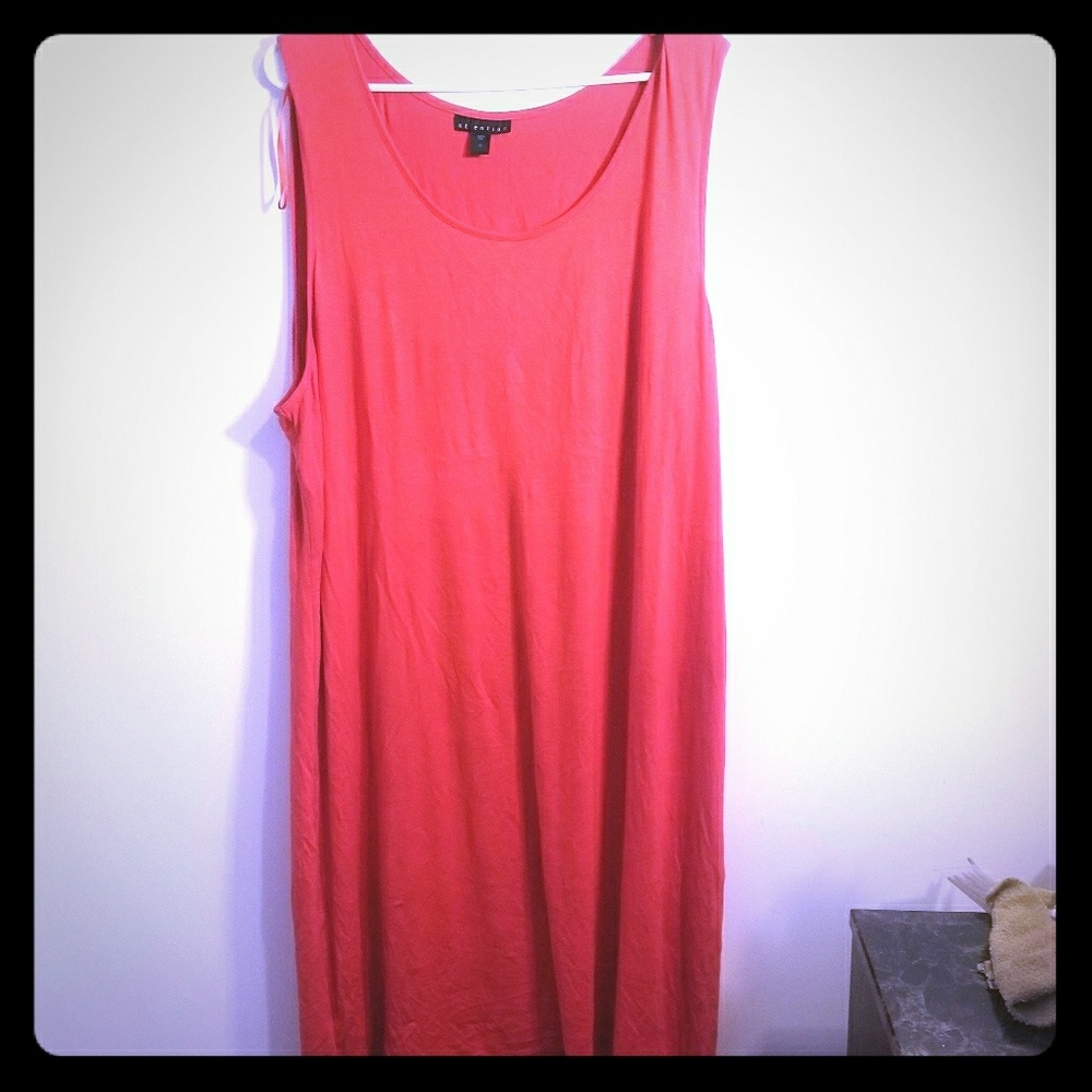 Orange hi low dress